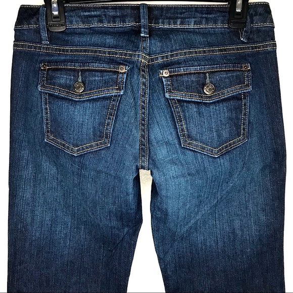 BANANA REPUBLIC🍌Dark Denim Bootcut Jeans ~Size 2S - Picture 4 of 7